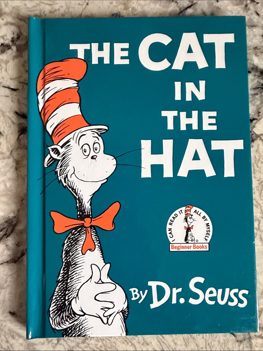 Dr. Seuss Cat in the Hat — Teal Cover with Red & White Hat